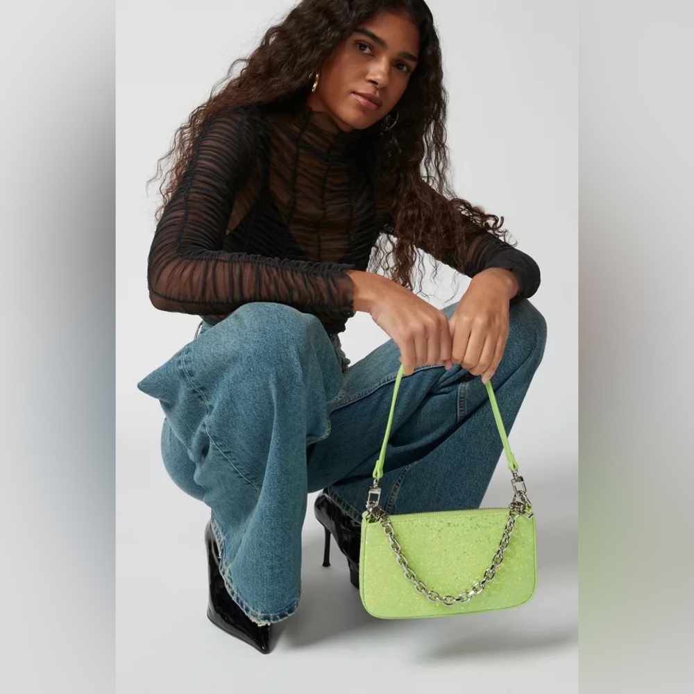 Urban Outfitters Glitter Baguette Bag